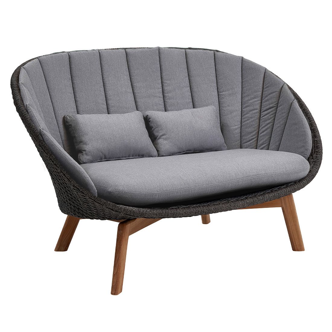 Cane-Line Peacock Gartenloungesofa Teak/Rope/Acryl
