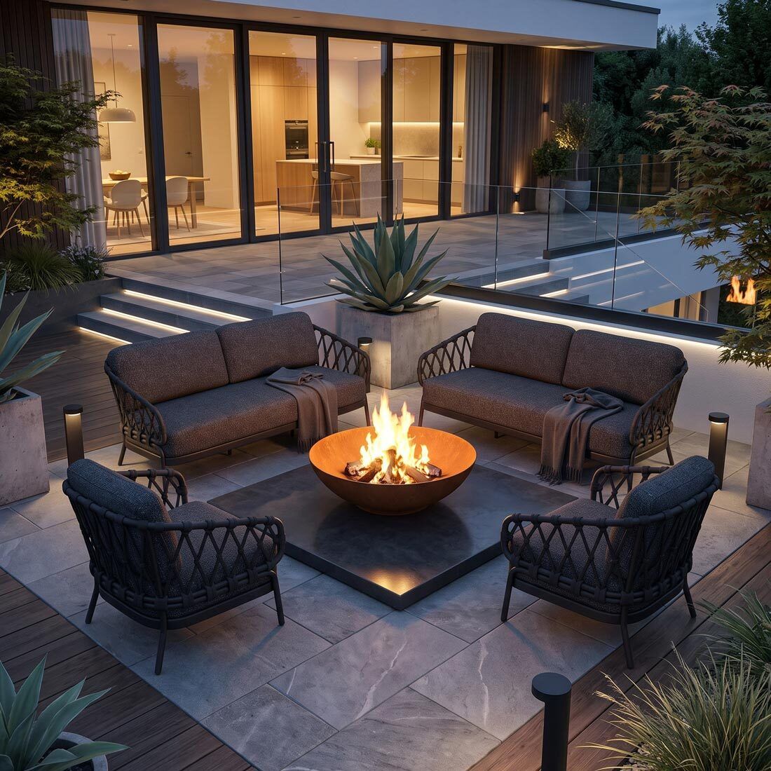 Tierra Outdoor Natal Gartenloungesofa Aluminium/Rope/Olefin