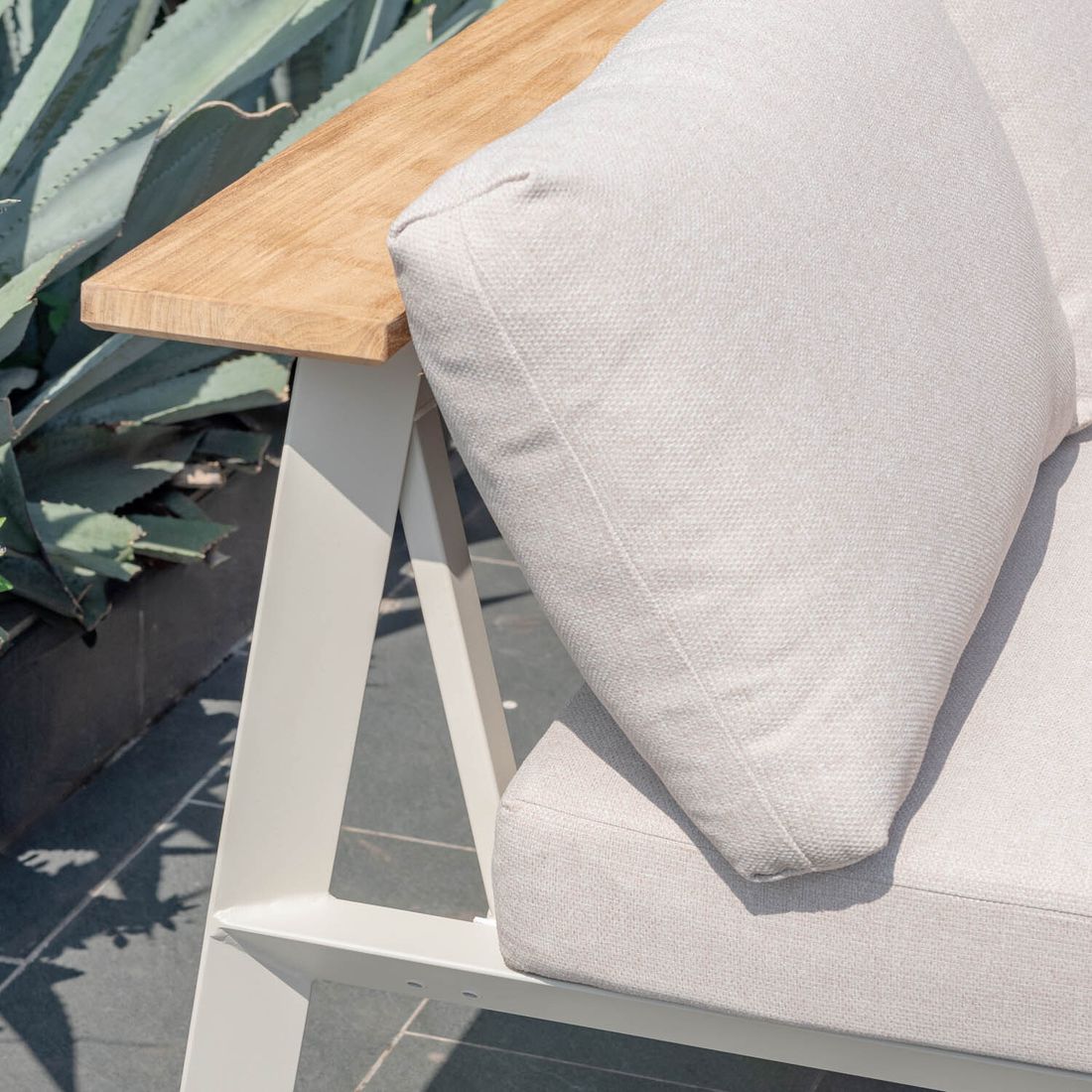 LifestyleGarden Jimmy Dininglounge Tisch 216x98,5cm Aluminium/Olefin