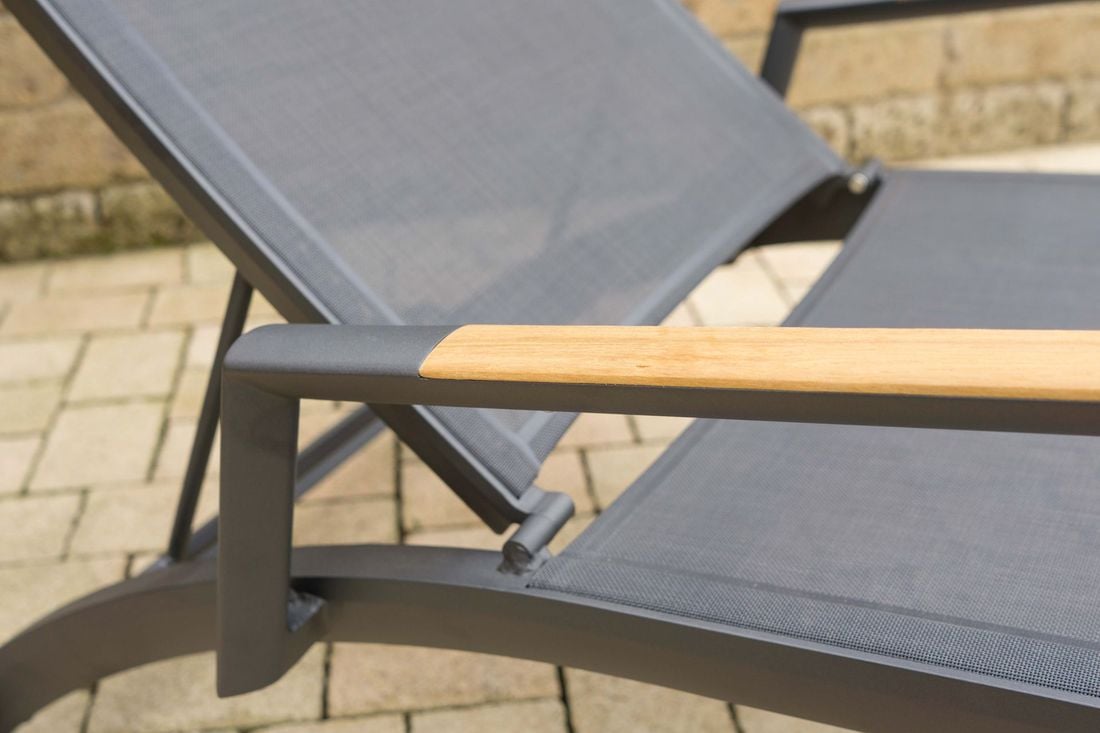 Zebra Fly Gartenliege Aluminium/Textilene