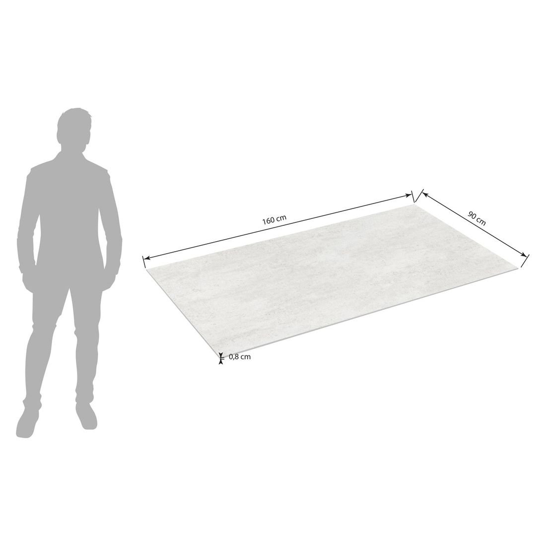 OUTLIV. Gartentisch-Platte Dekton