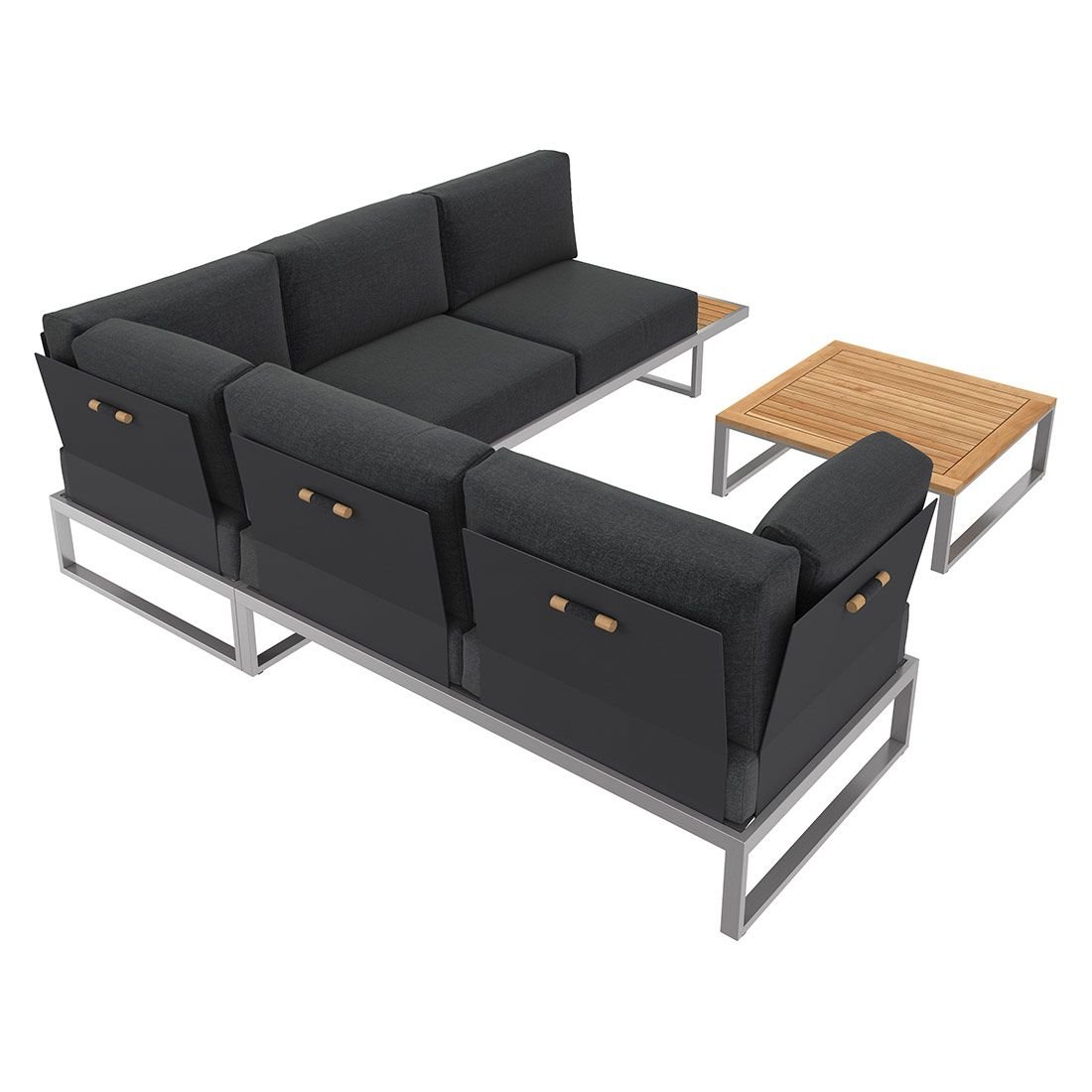 OUTLIV. Capri Ecklounge Edelstahl/Kunstfaser