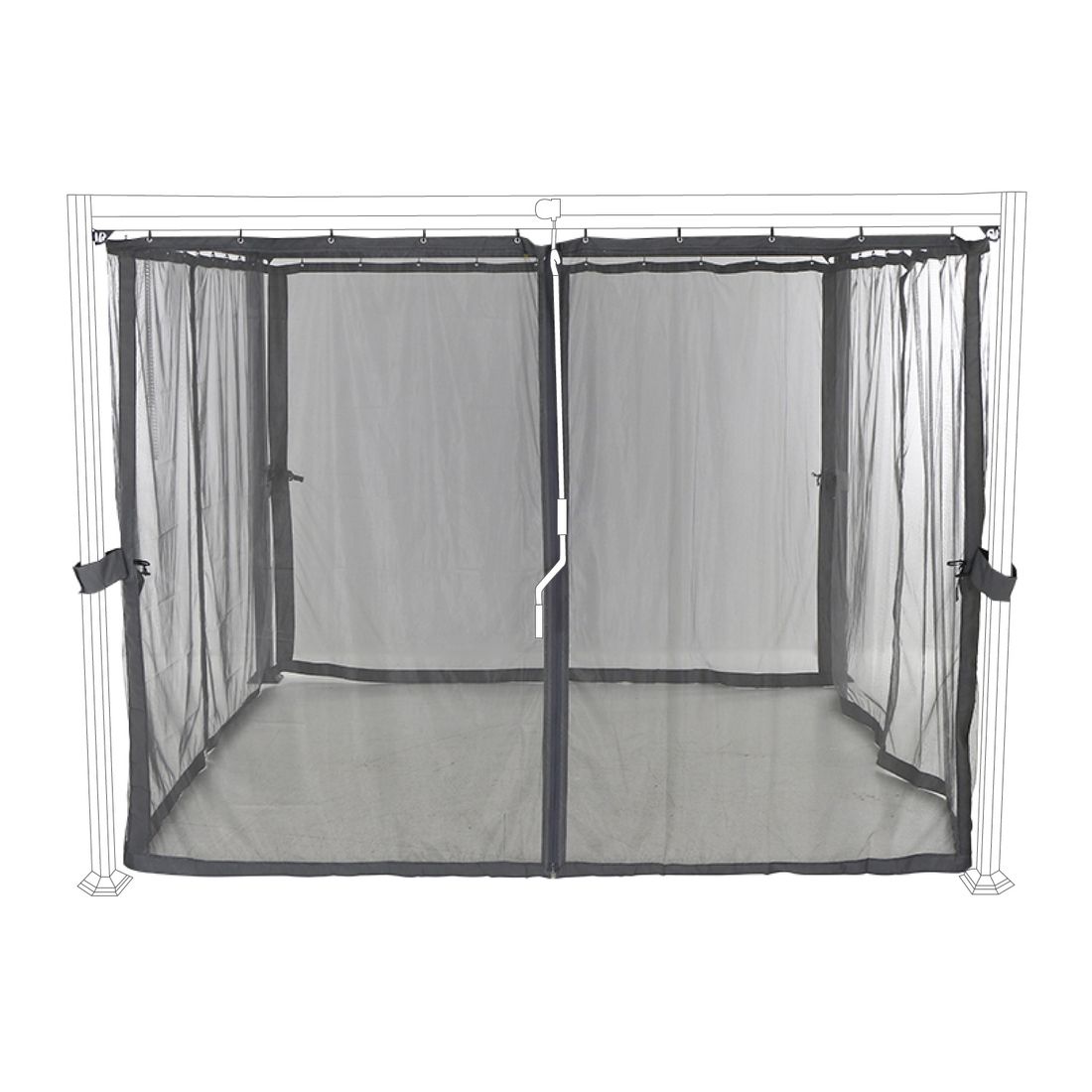 Siena Garden Florenz Moskitonetz zu Gartenpergola Florenz 300x300cm Polyester