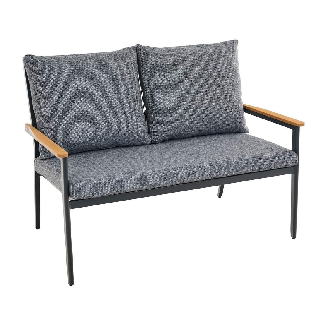 Siena Garden Liguria Diningsofa Aluminium/Gardino-Geflecht/Polyester