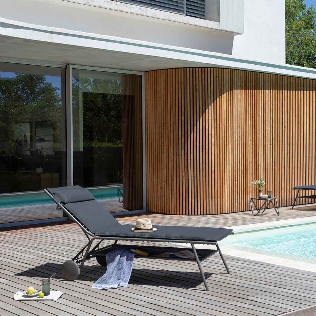 Lafuma Miami II Haut Gartenliege Stahl/BeComfort