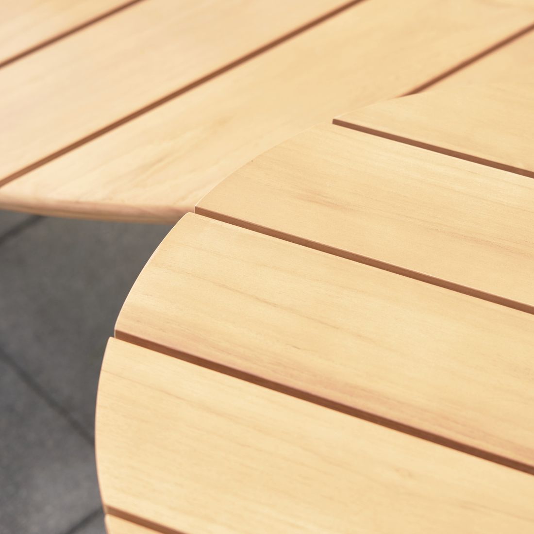 Interliving 7015 Loungetisch 110x69cm Aluminium/Teak