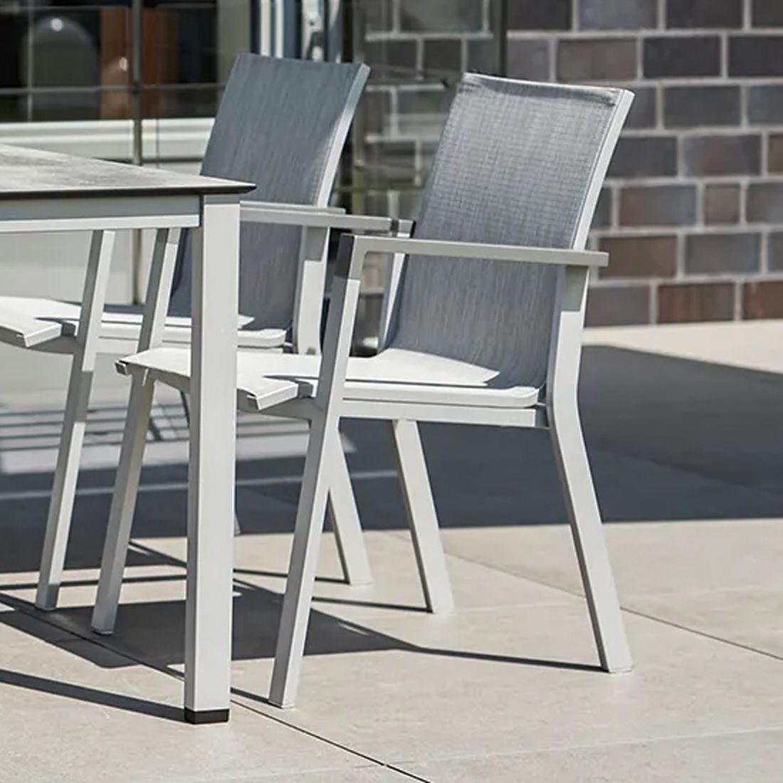 Kettler Rasmus Stapelsessel Aluminium/Outdoorgewebe