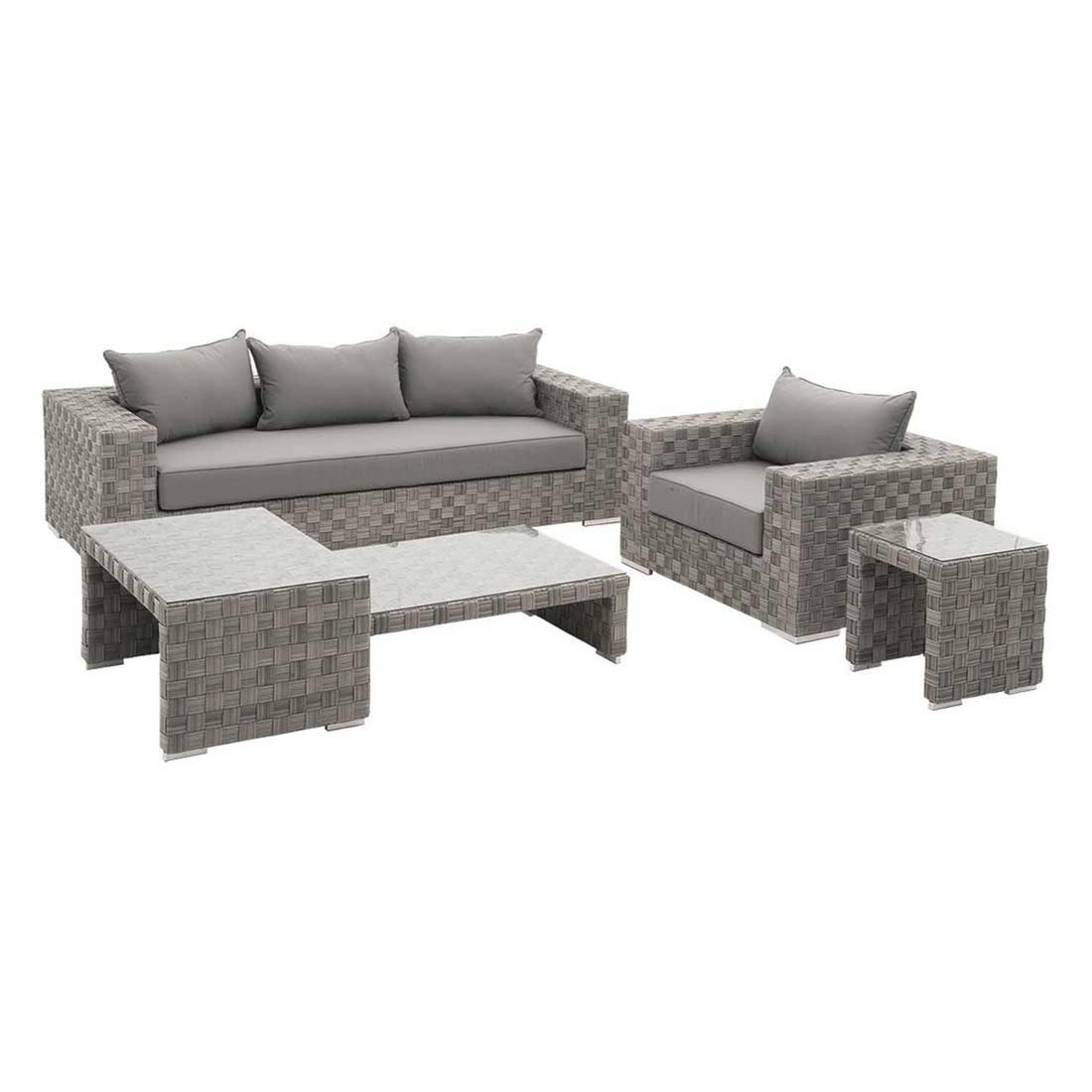 OUTLIV. Tatta Loungeset inkl. Loungetisch Geflecht/Olefin
