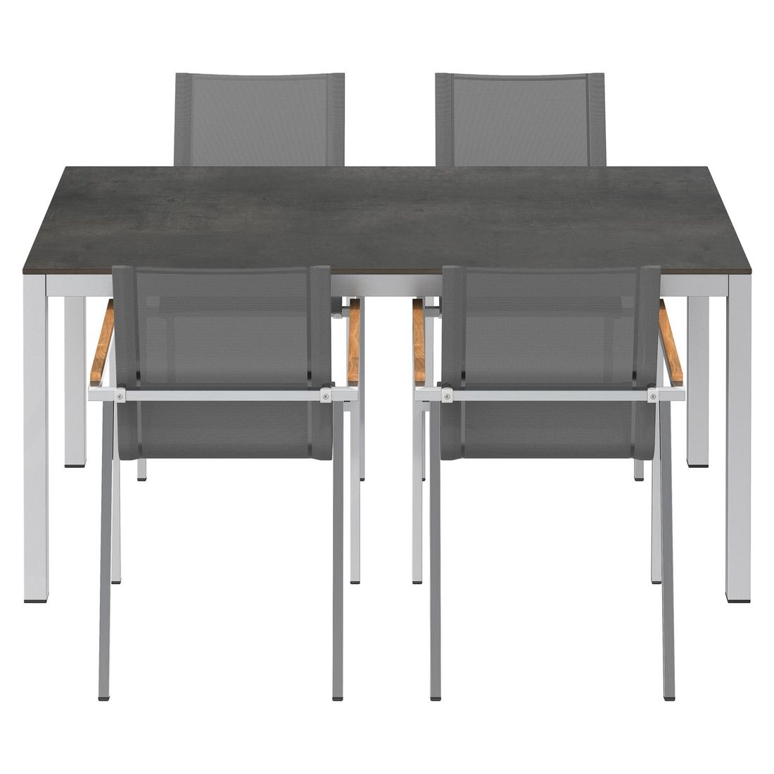 OUTLIV. Rimini Gartenmöbel-Set M (4 Plätze) Tisch 160x90cm
