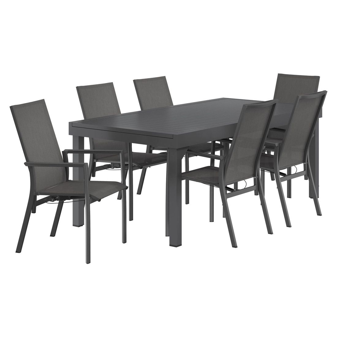 OUTLIV. Lucca Gartenmöbel-Set L (6 Plätze) Tisch 200/320x100,5cm