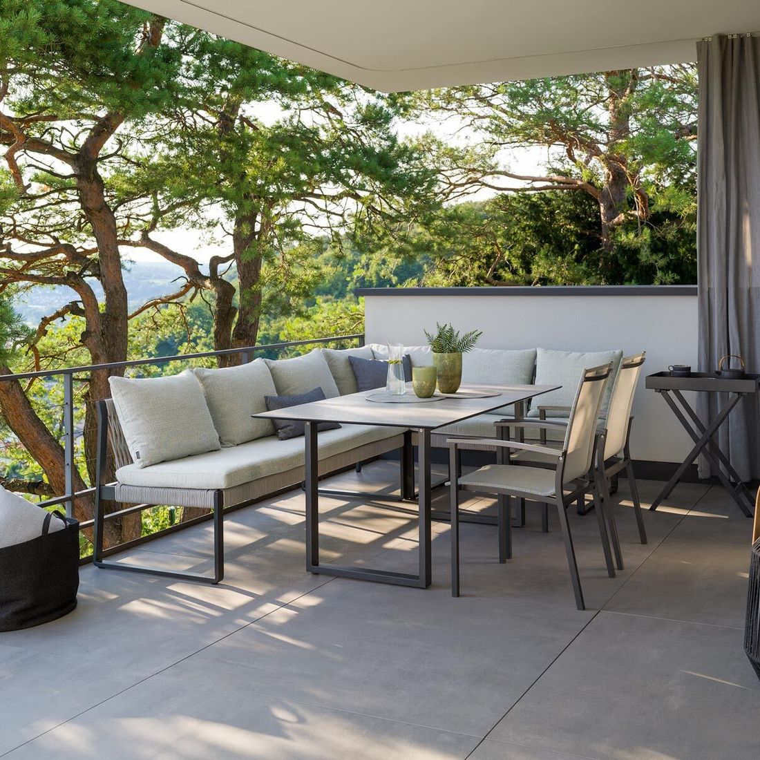Stern Tammo Diningsofa Aluminium/Rope/Outdoorstoff