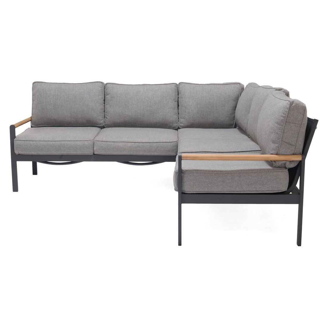LifestyleGarden Amber Ecklounge inkl. Loungetisch Aluminium/Olefin/Teak