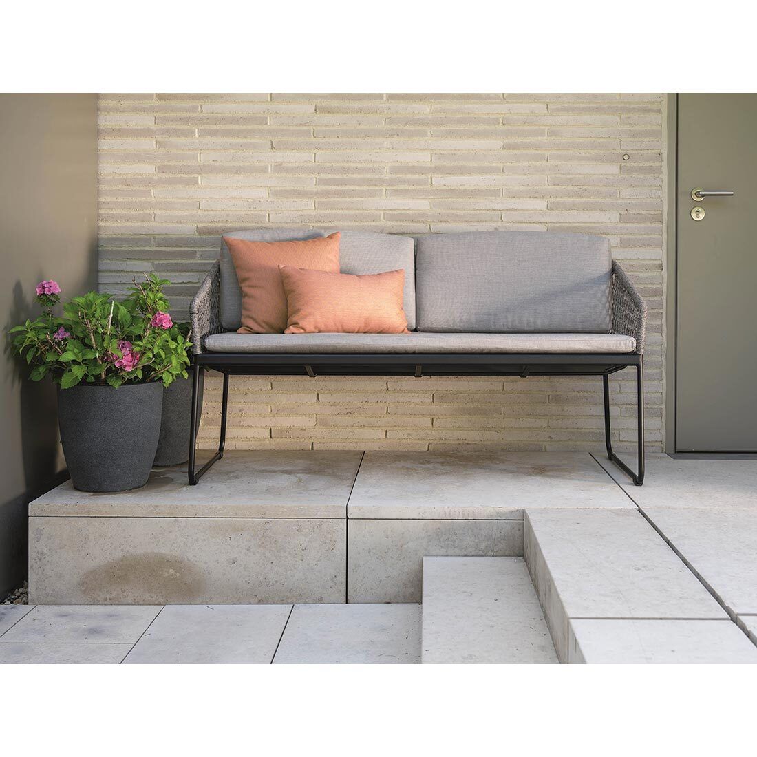 Stern Odea Diningsofa Aluminium/Rope/Polyacryl