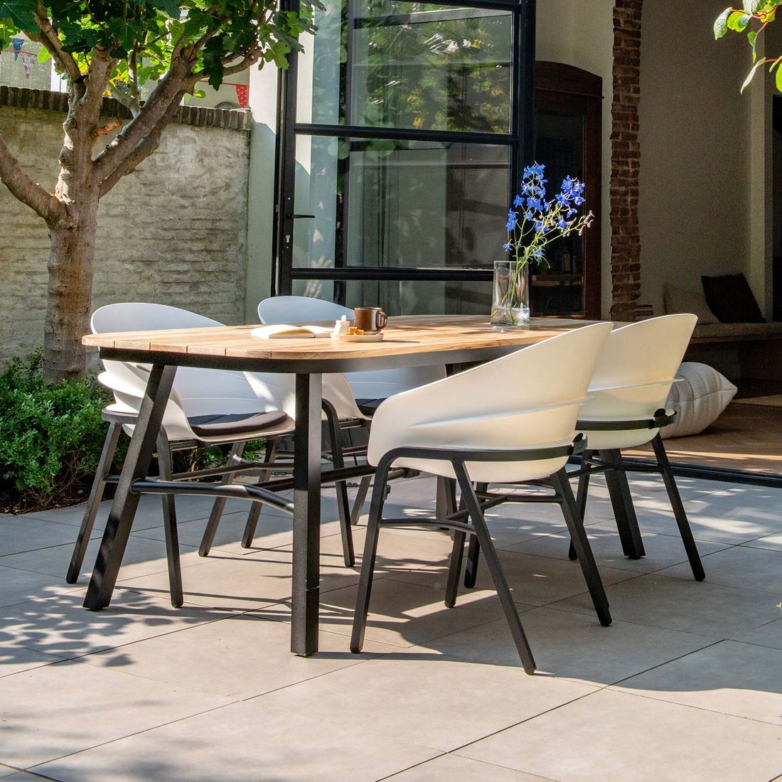 Hartman Tubb Gartentisch Aluminium/Teak