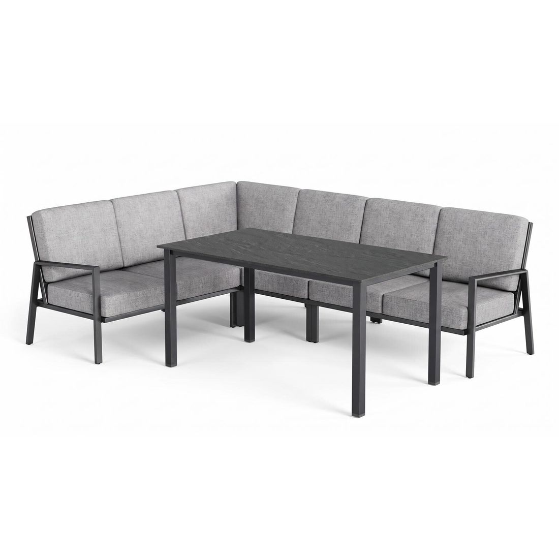 Kettler Zenith Dininglounge Tisch 160x95cm Aluminium/Olefin