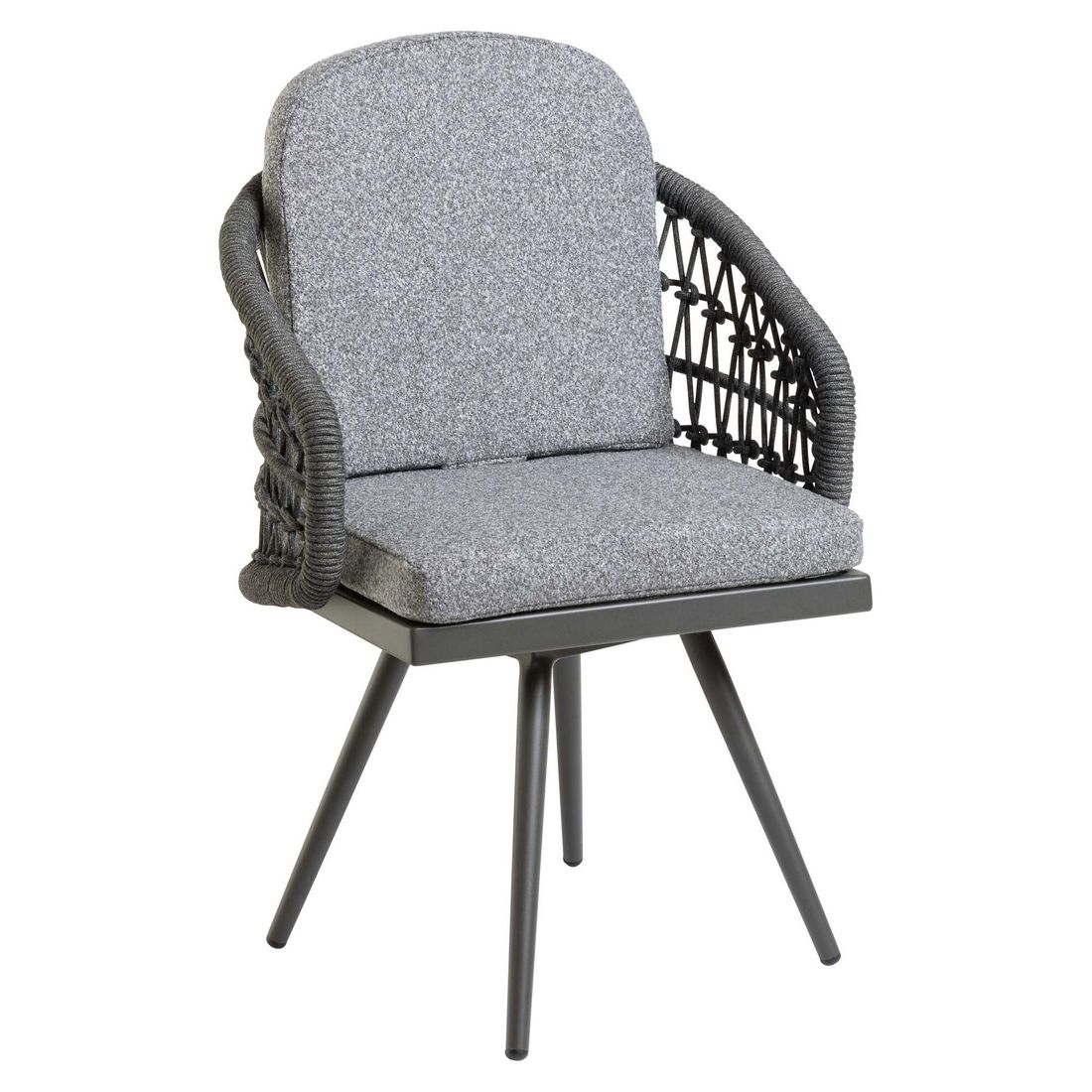 Interliving 7012 Gartensessel drehbar Aluminium mit Sitz- und Rückenkissen
