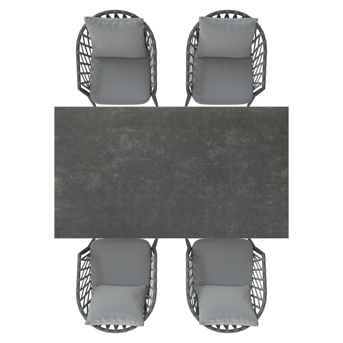 LC Garden Sunrepo Gartenmöbel-Set M (4 Plätze) mit OUTLIV. Tisch 160x90cm