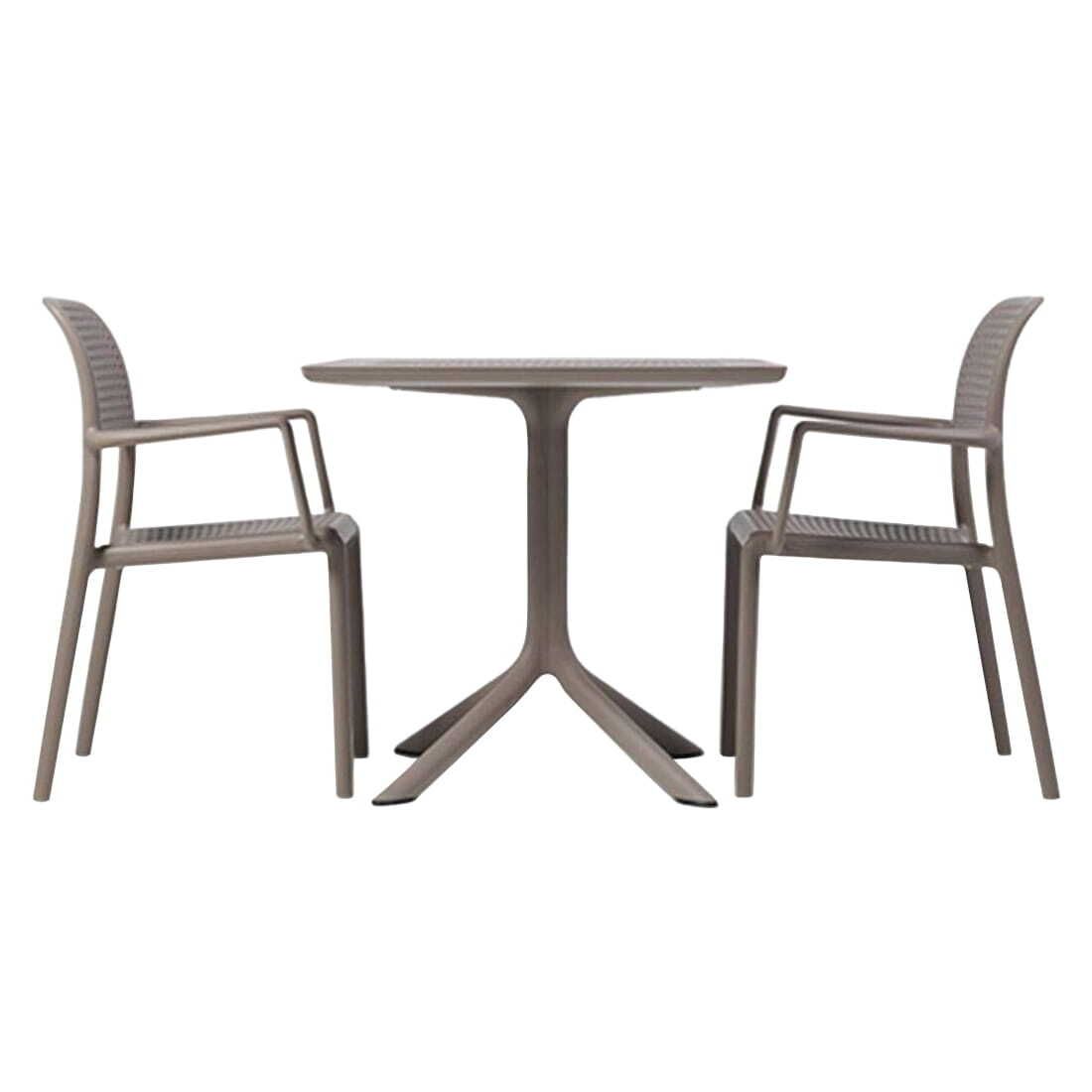 Nardi Bora Gartenmöbel-Set S (2 Plätze) Tisch 80x80cm
