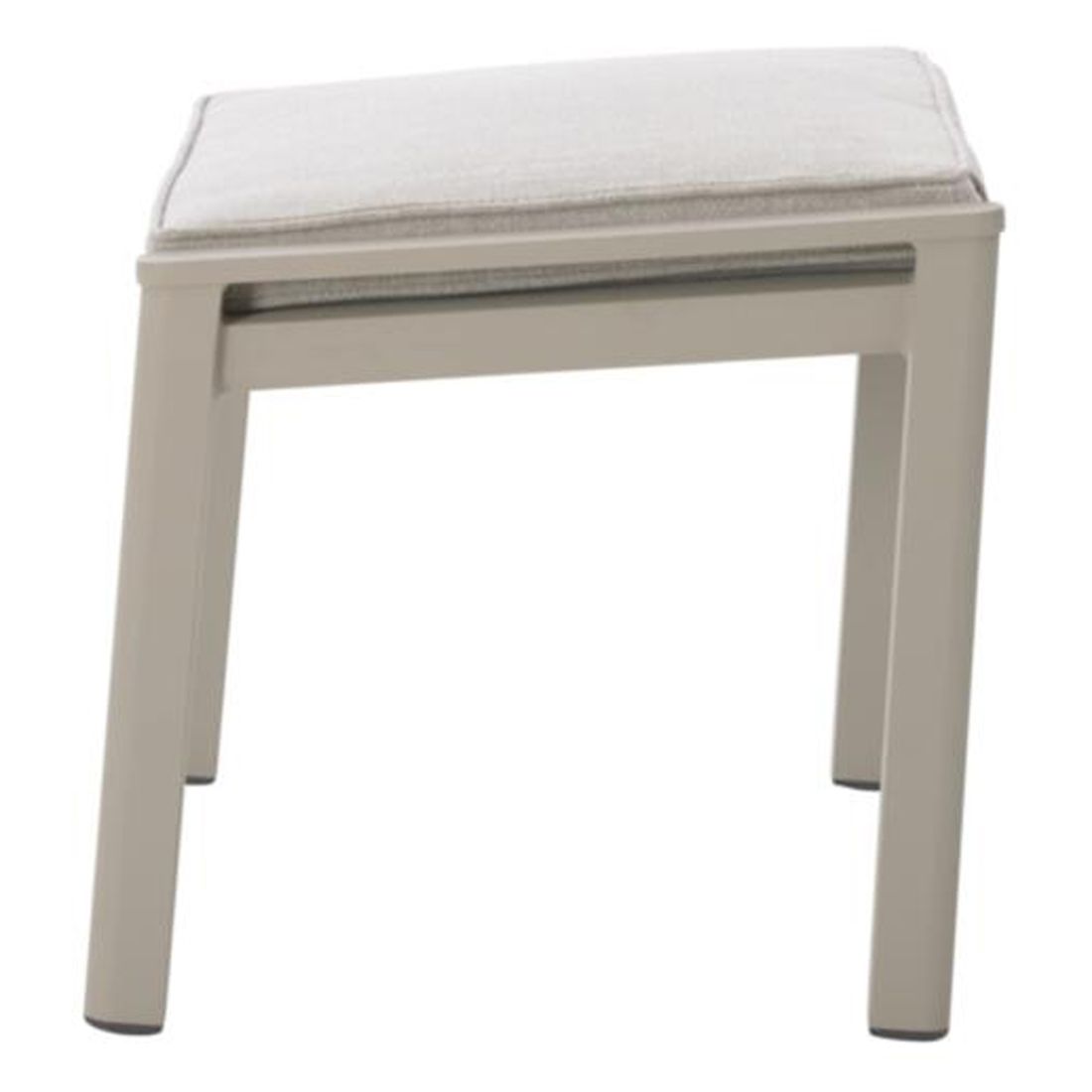 Interliving 7014 Gartenhocker Aluminium mit Sitzkissen