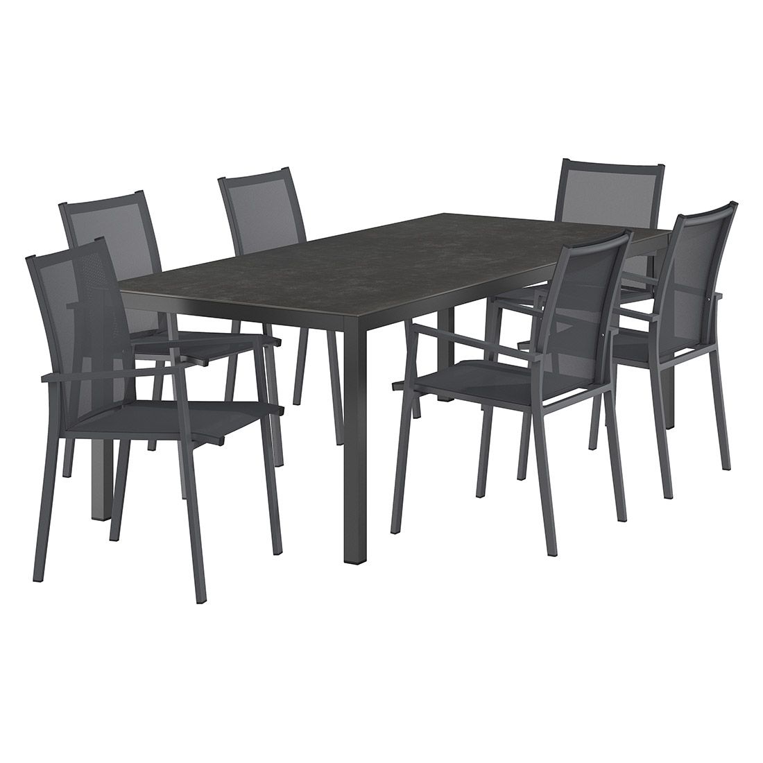 OUTLIV. Kobe Gartenmöbel-Set L (6 Plätze) Tisch 220x100cm