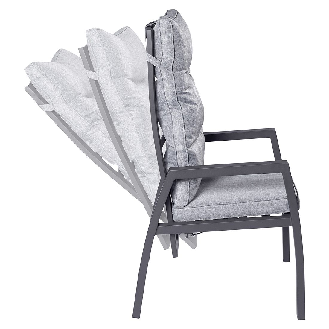 LC Garden Bondino II Gartenmöbel-Set L verstellbar (6 Plätze) Tisch 160/210x90cm