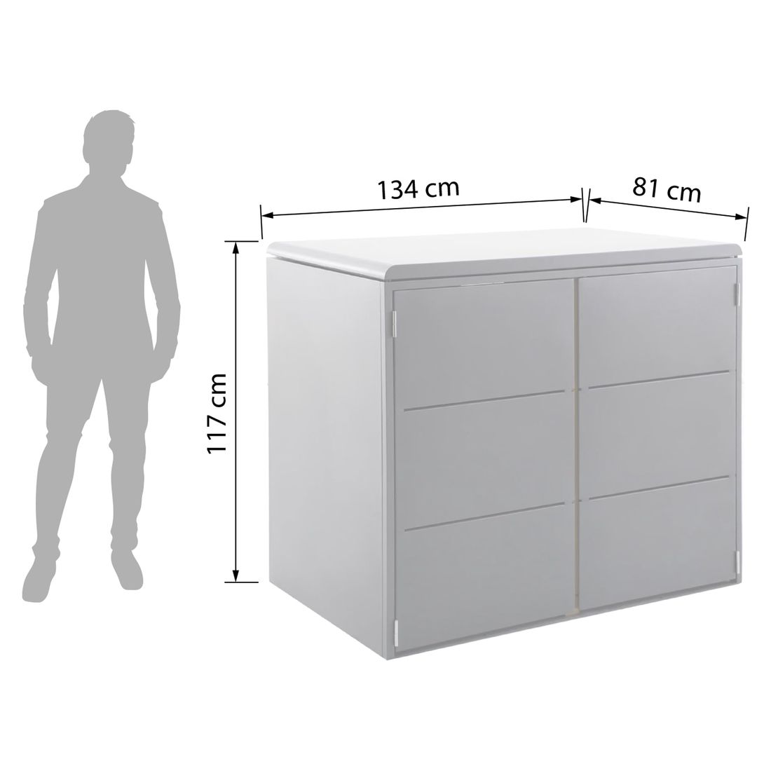 Creador Storia Mülltonnenbox 134x81x117cm