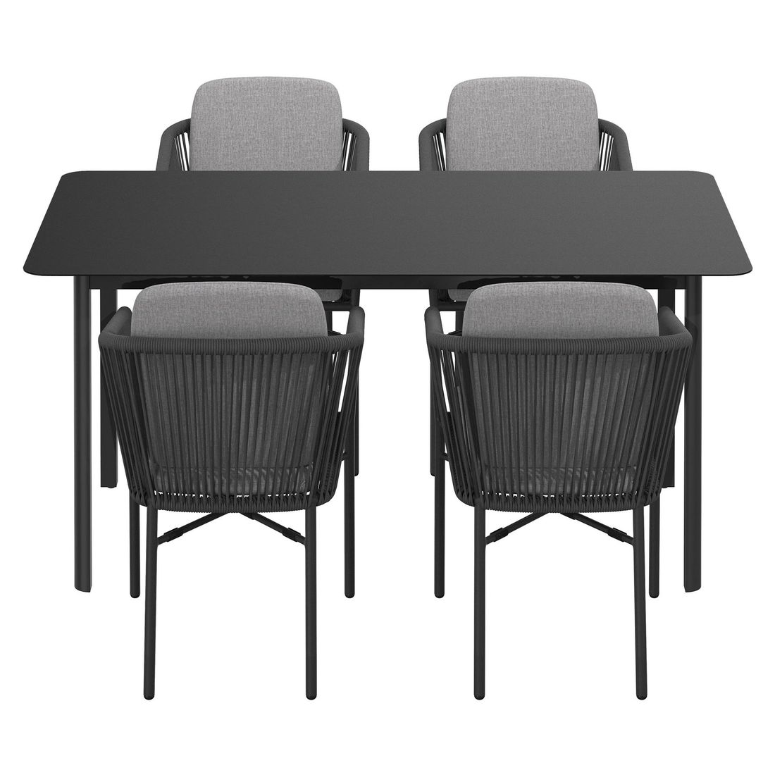 OUTLIV. Ohio Gartenmöbel-Set M (4 Plätze) Tisch 160x90cm