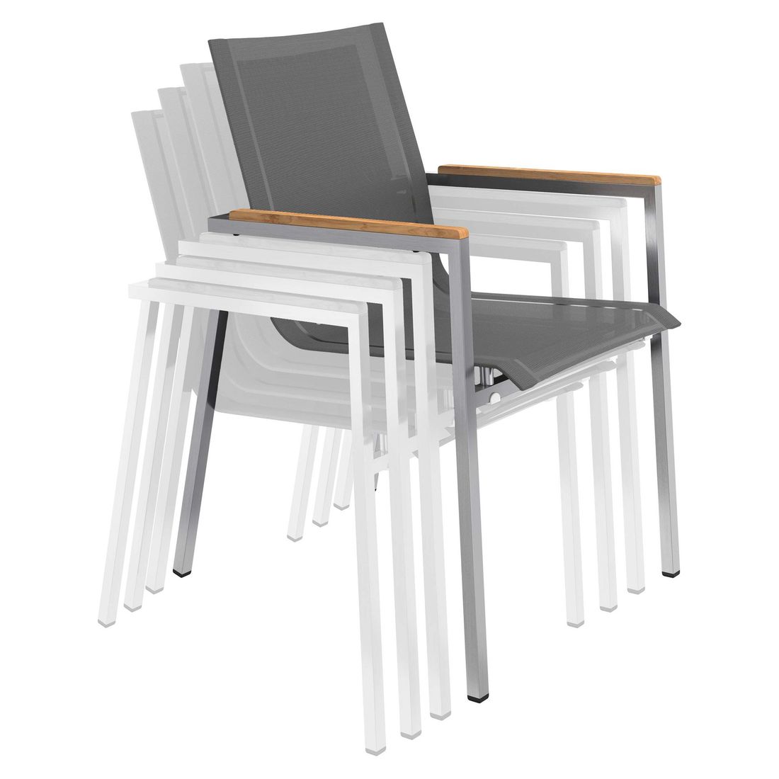 OUTLIV. Rimini Gartenmöbel-Set M (4 Plätze) Tisch 160x90cm
