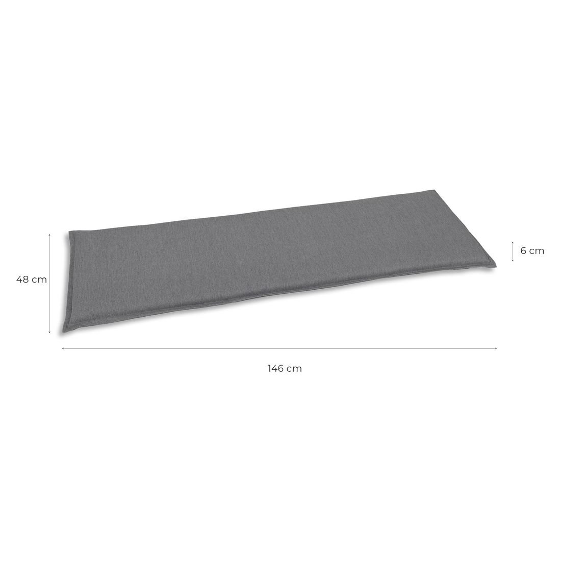 OUTLIV. 3-Sitzer Bankauflage 148x48x6cm