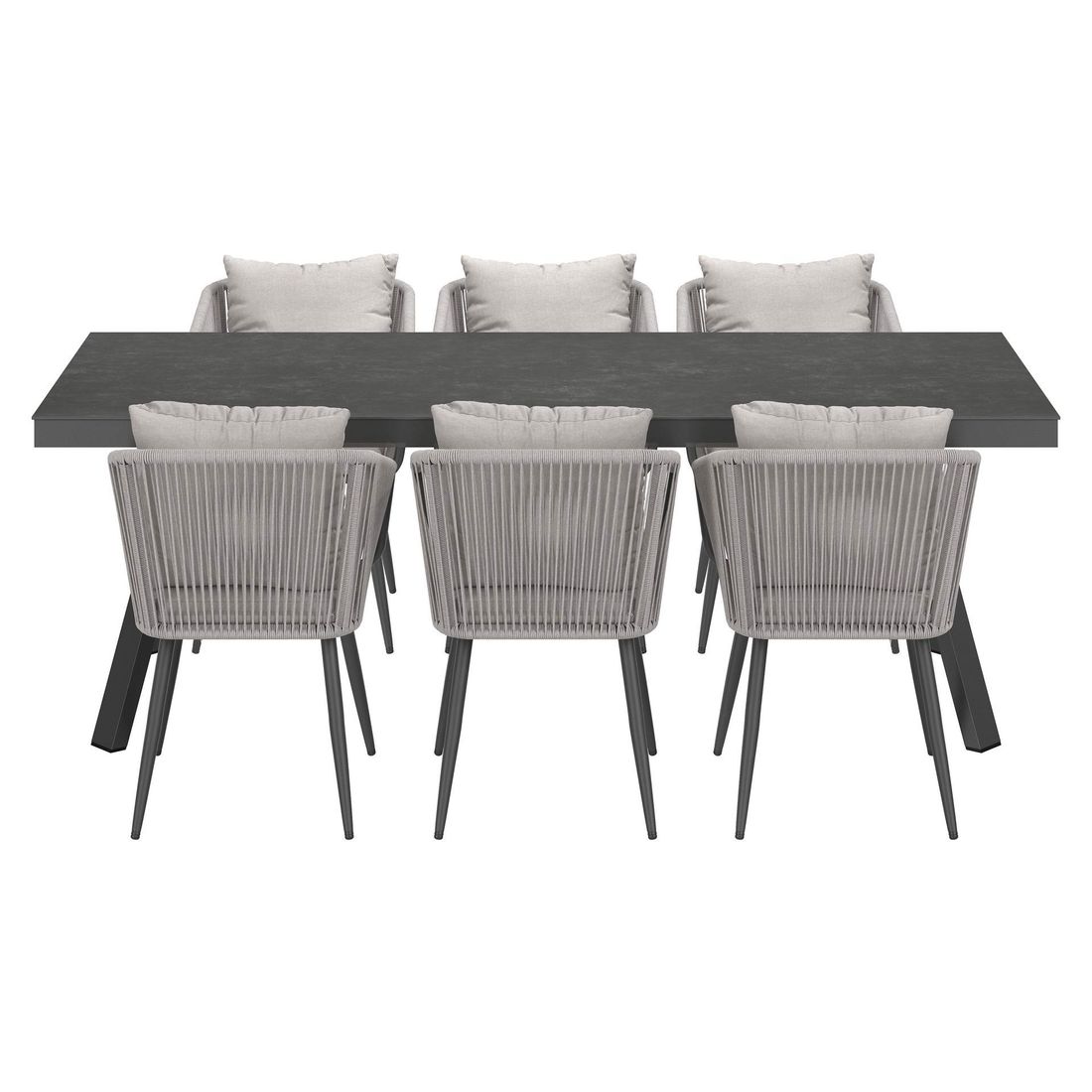 OUTLIV. Alex Gartenmöbel-Set L (6 Plätze) Tisch 220x100cm