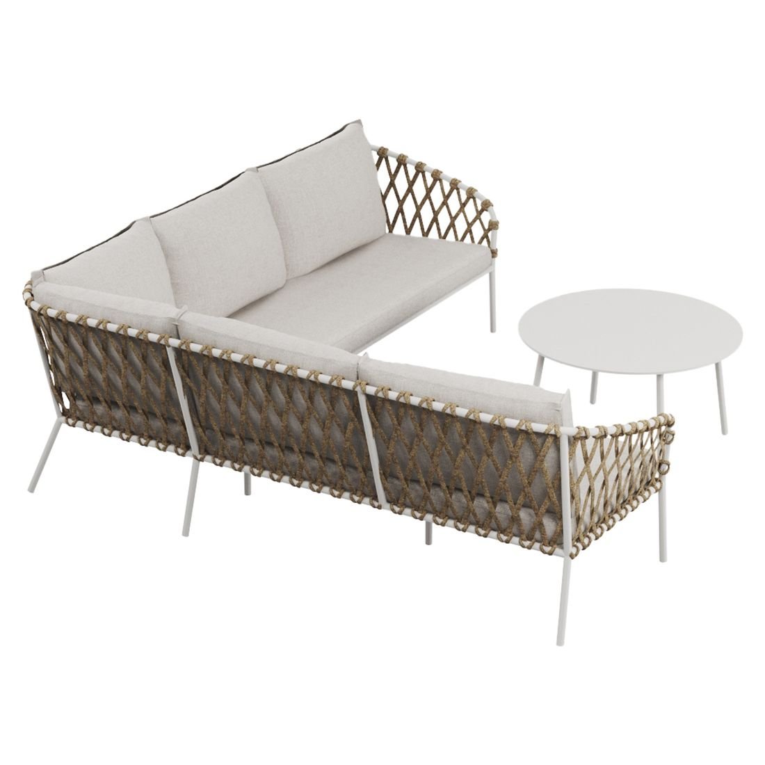 OUTLIV. Tanami Ecklounge Stahl/Rope/Olefin