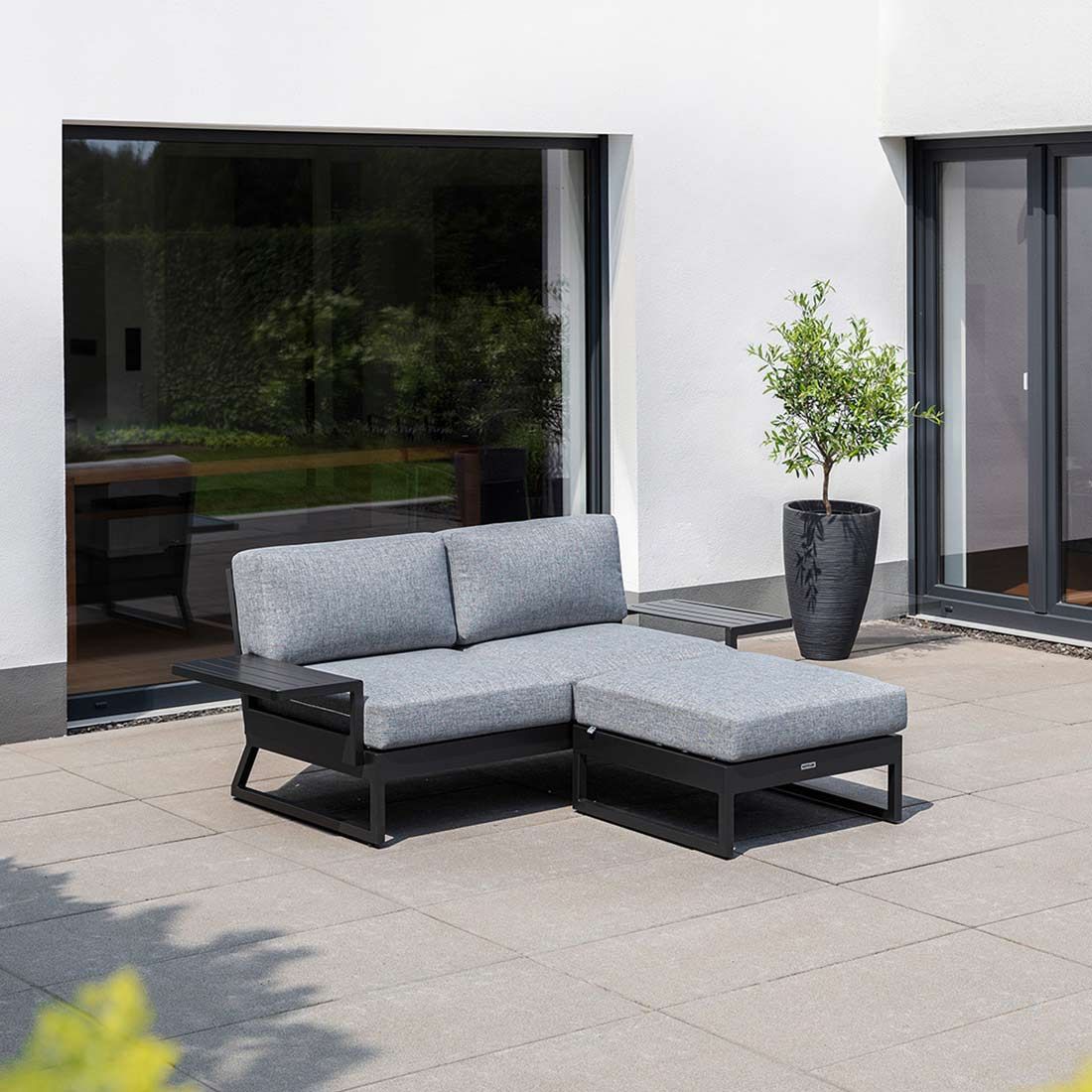 Kettler Ocean Skid Platform Gartensofa 4-tlg. Aluminium/Olefin