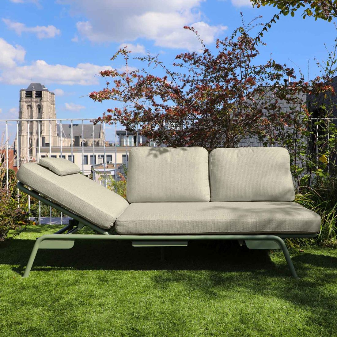 Zebra Somerset Gartensofa Aluminium/Sunproof