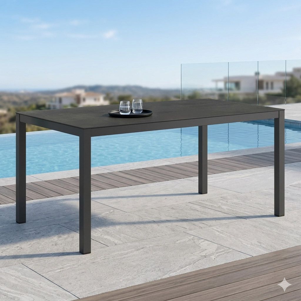 OUTLIV. Gartentisch Aluminium/HPL