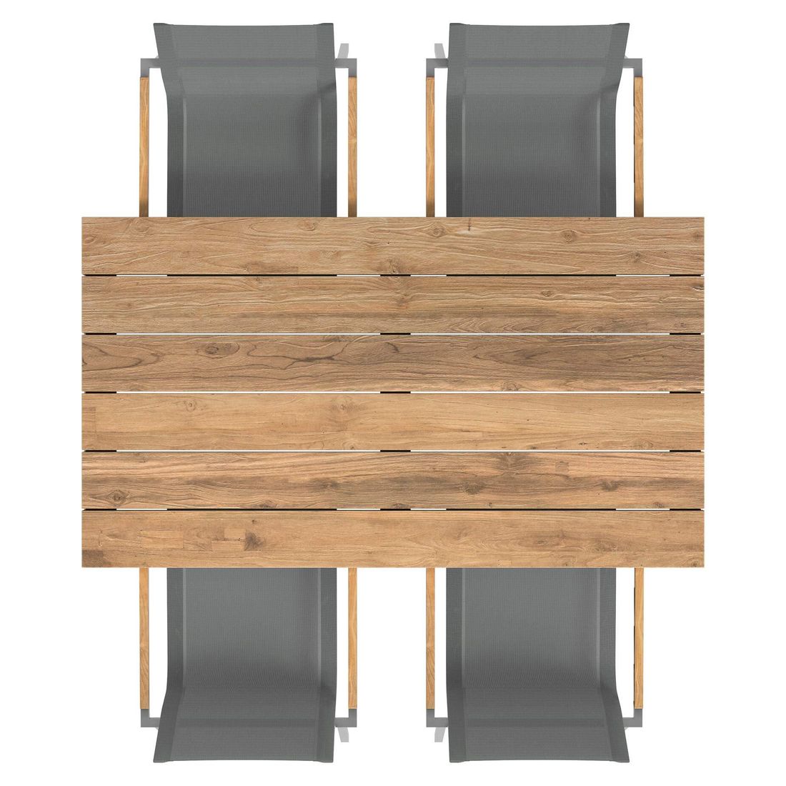 OUTLIV. Rimini Gartenmöbel-Set M (4 Plätze) Tisch 160x90cm
