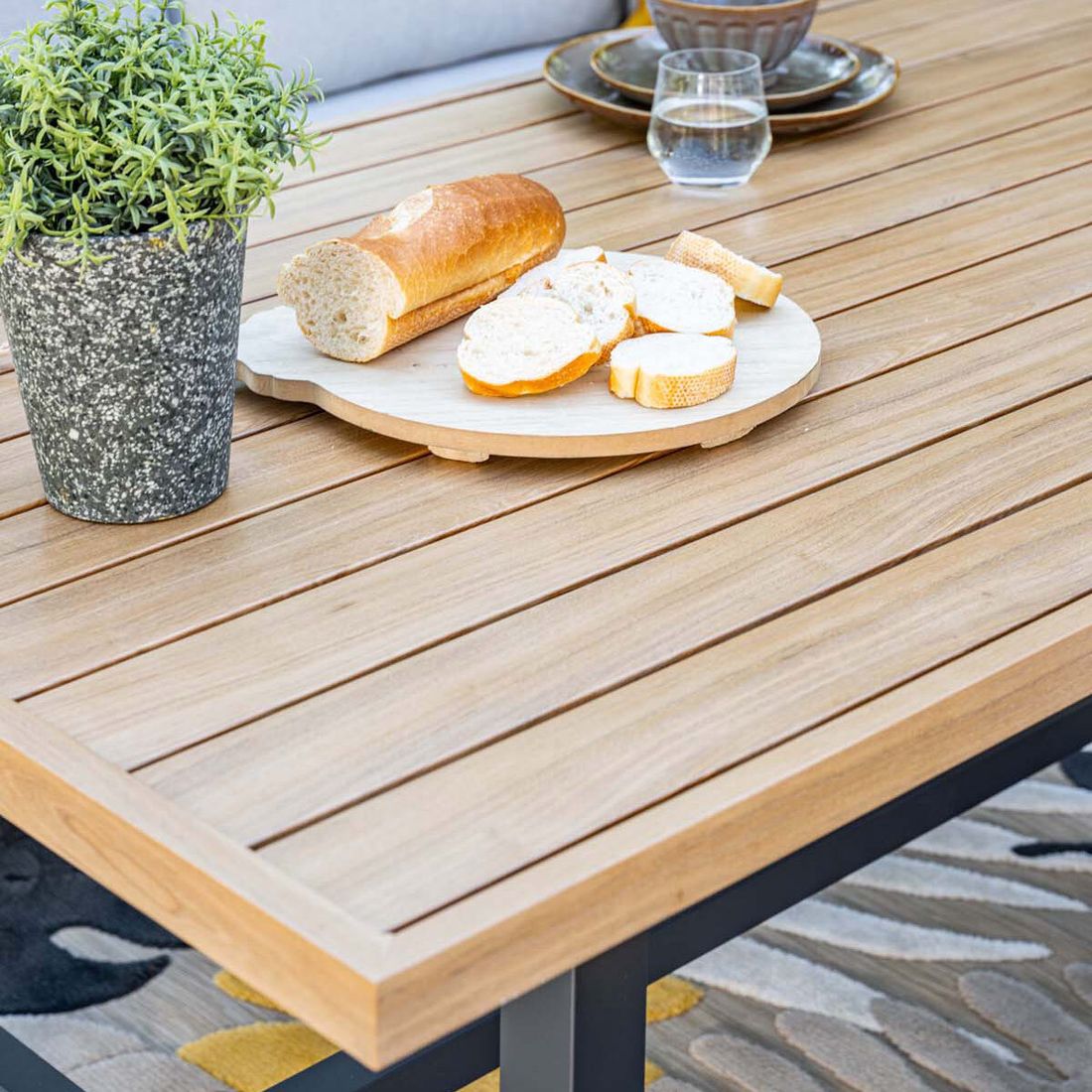 Garden Impressions Elati Dininglounge Tisch 150x89,5cm Aluminium/Polyester