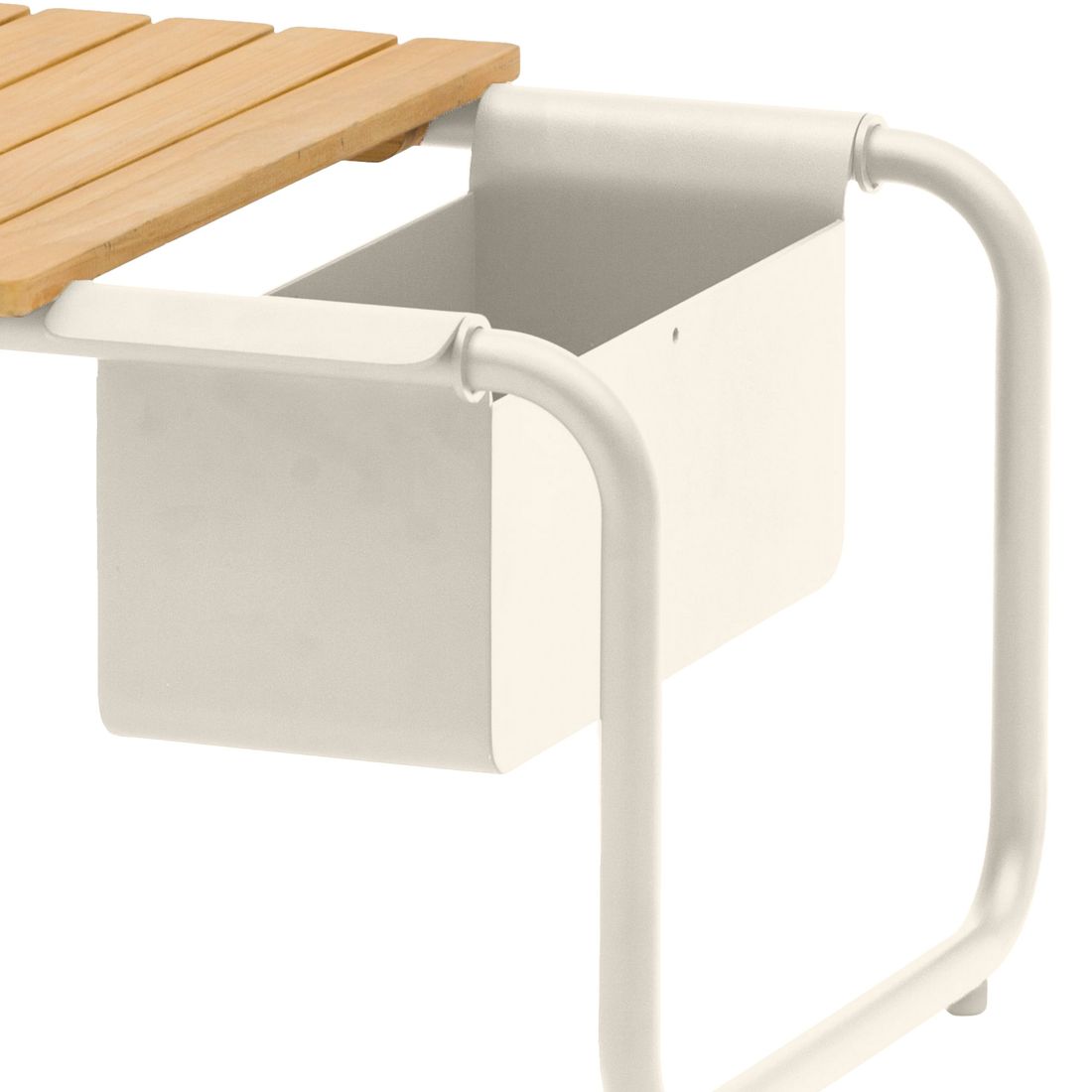 Zebra Somerset Loungetisch Aluminium/Teak