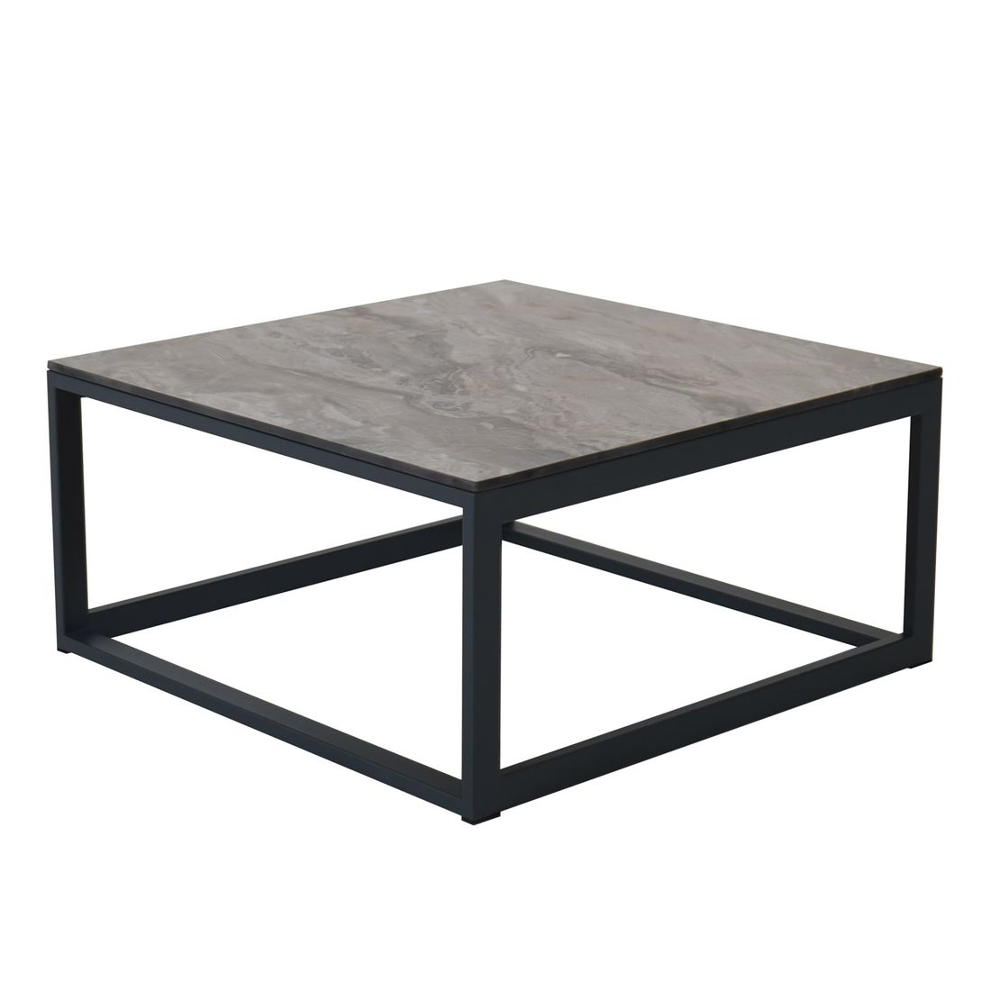 OUTLIV. Miami Loungetisch 78,5x78,5cm Aluminium/HPL