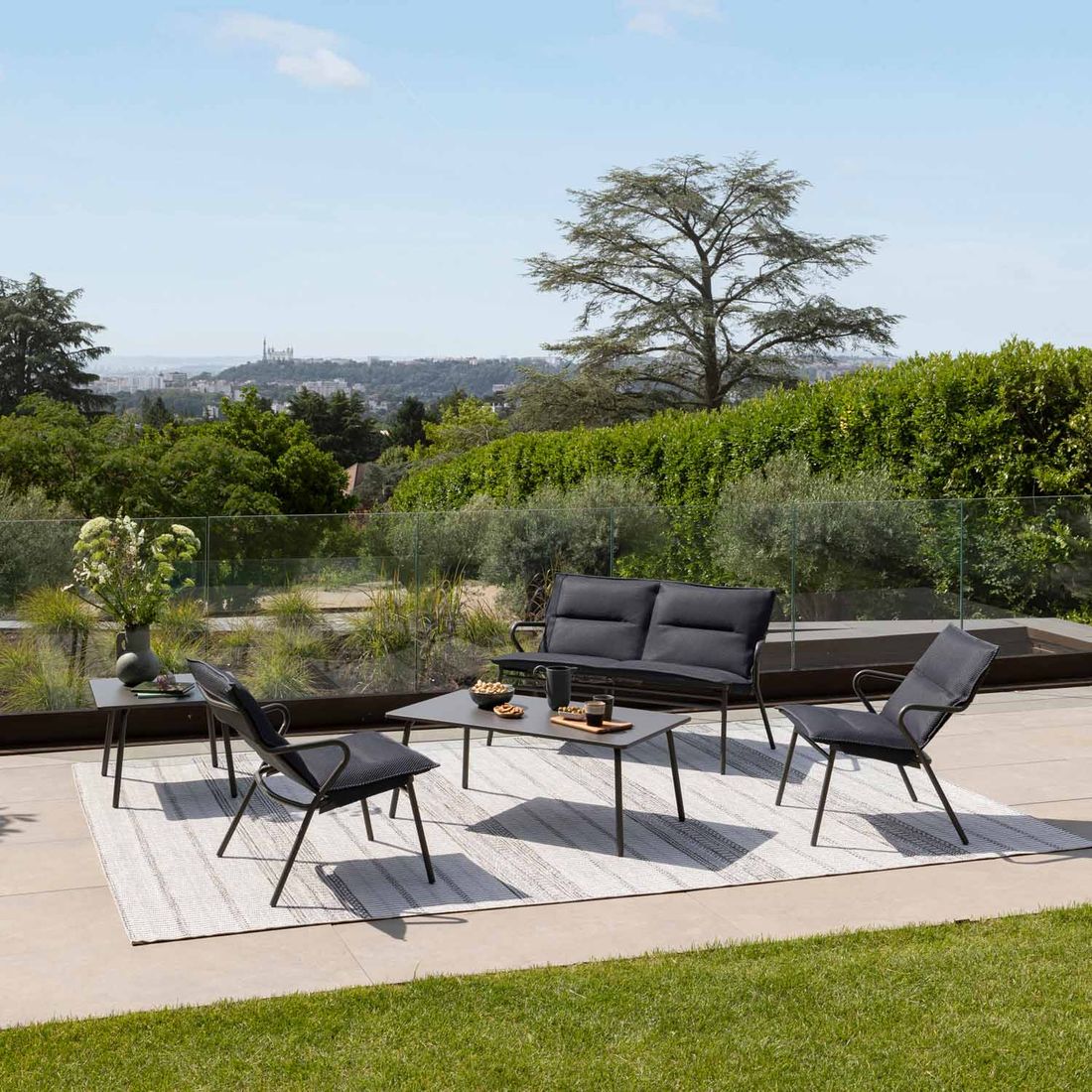 Lafuma Vence Loungesessel Stahl/BeComfort