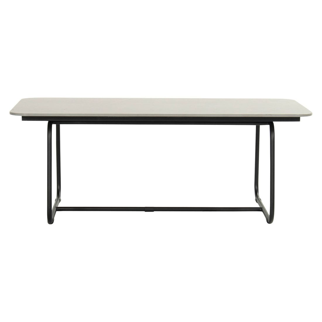 Schöner Wohnen Fontein Loungetisch 120x60cm Aluminium/Keramik