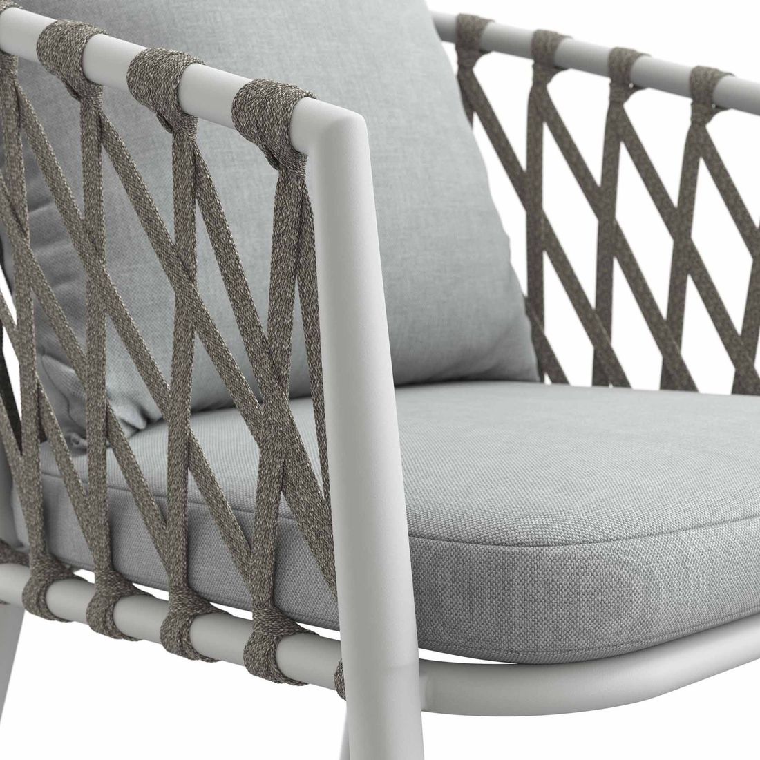 LC Garden Sunrepo Stapelsessel Aluminium mit Sitz- und Rückenkissen