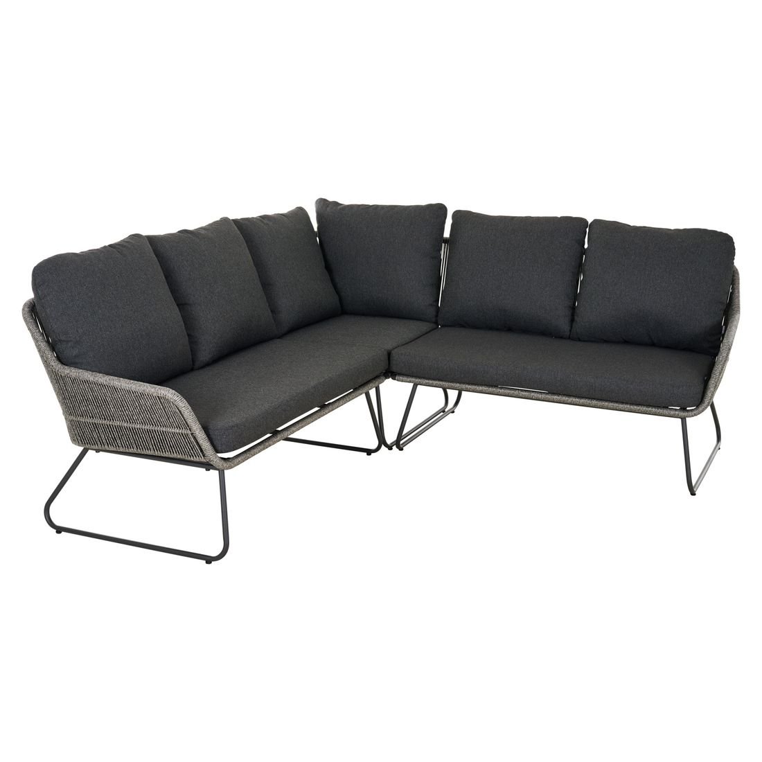 Siena Garden Kansas Ecklounge Aluminium/Geflecht