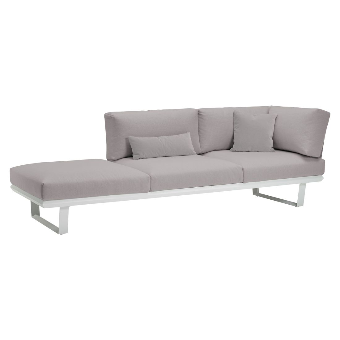 Solpuri Boom Gartenloungesofa verstellbar Aluminium/Bombay