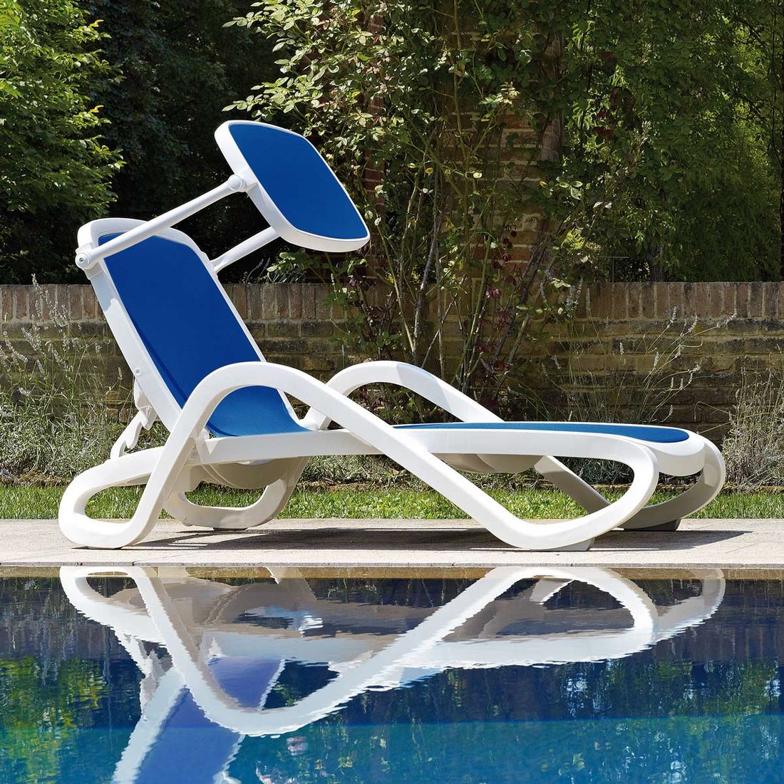 Nardi Alfa Gartenliege + Sonnendach Kunststoff/Textilene