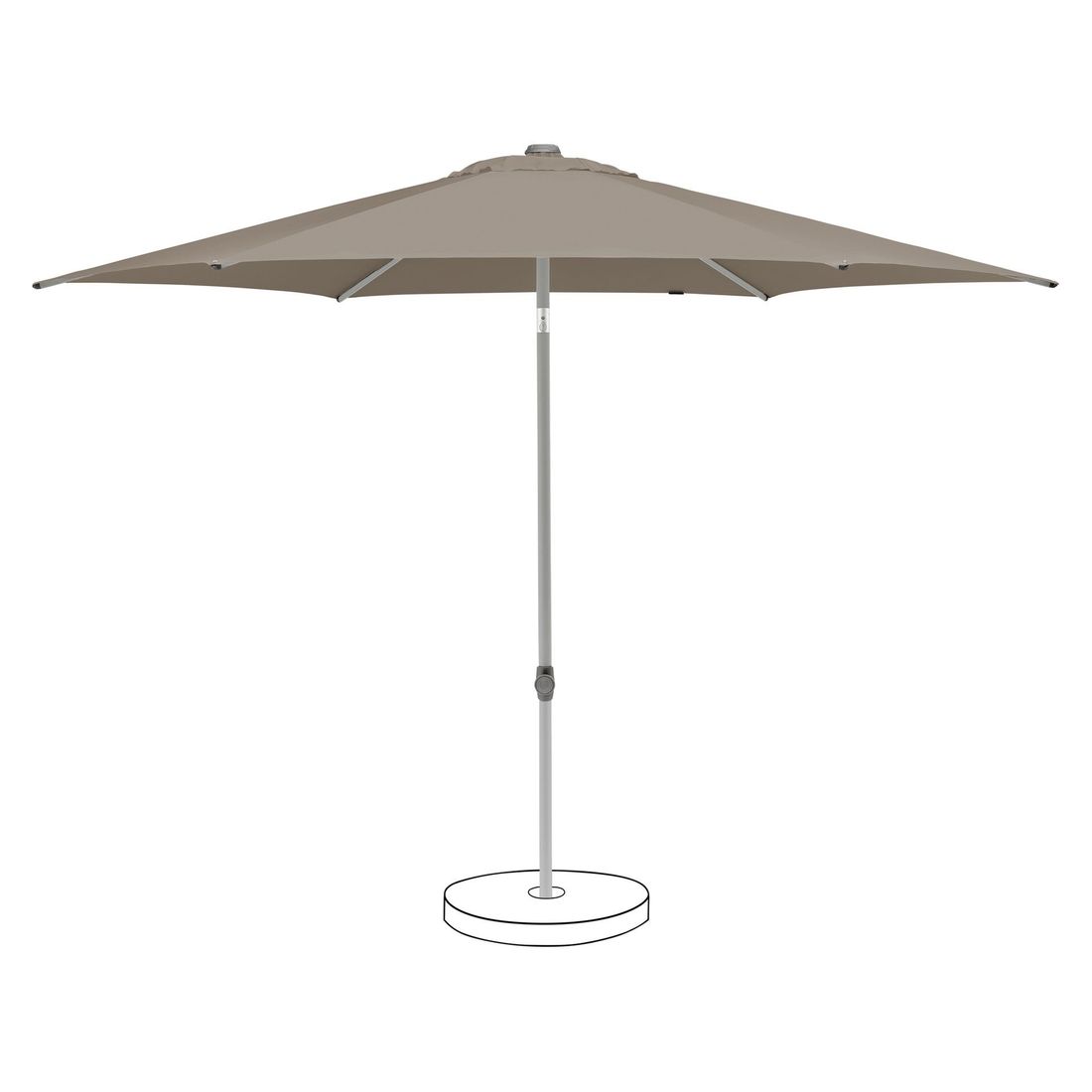 Suncomfort Pop Up Mittelstockschirm Ø250cm
