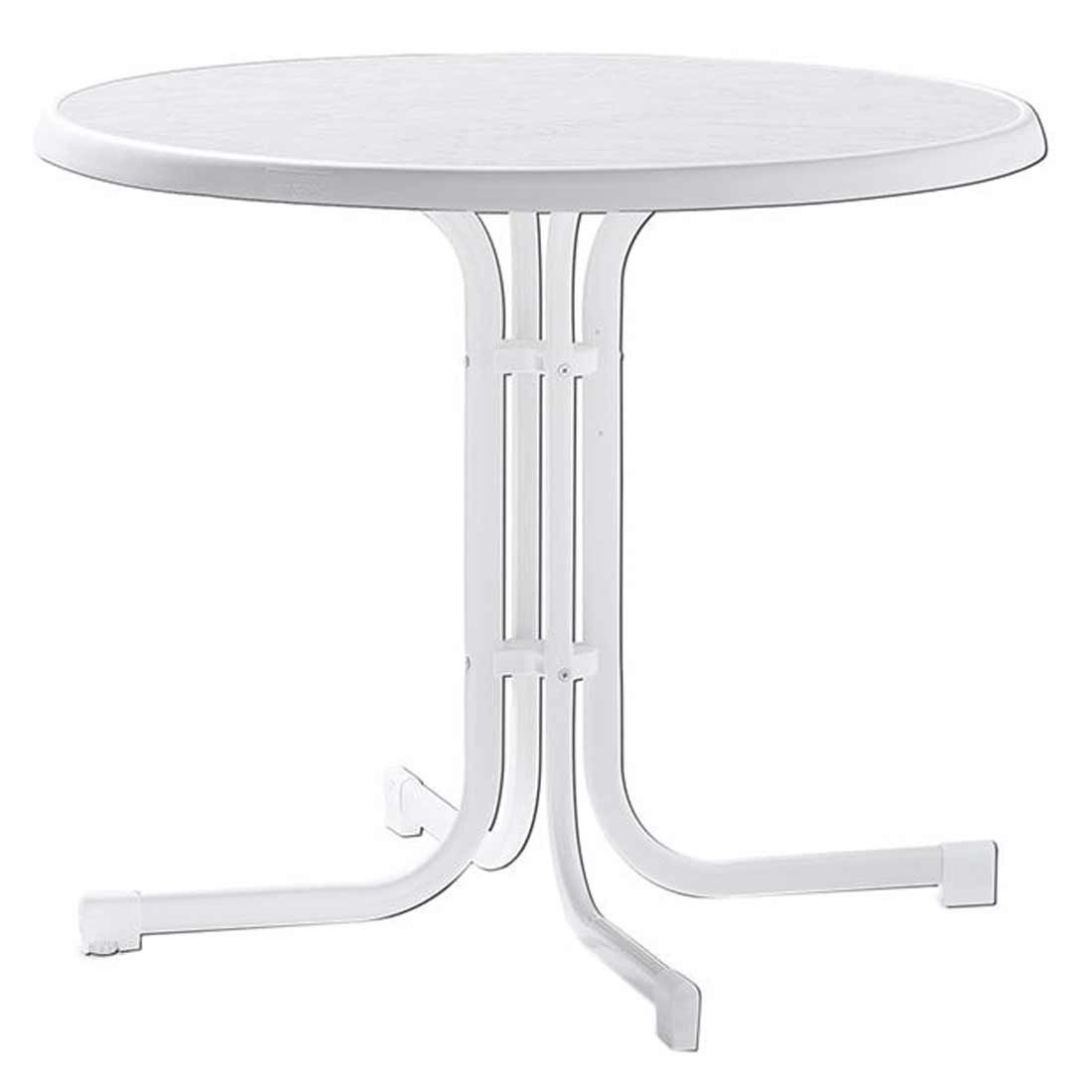 Sieger Boulevard Klapptisch Ø86cm Stahl/Mecalit