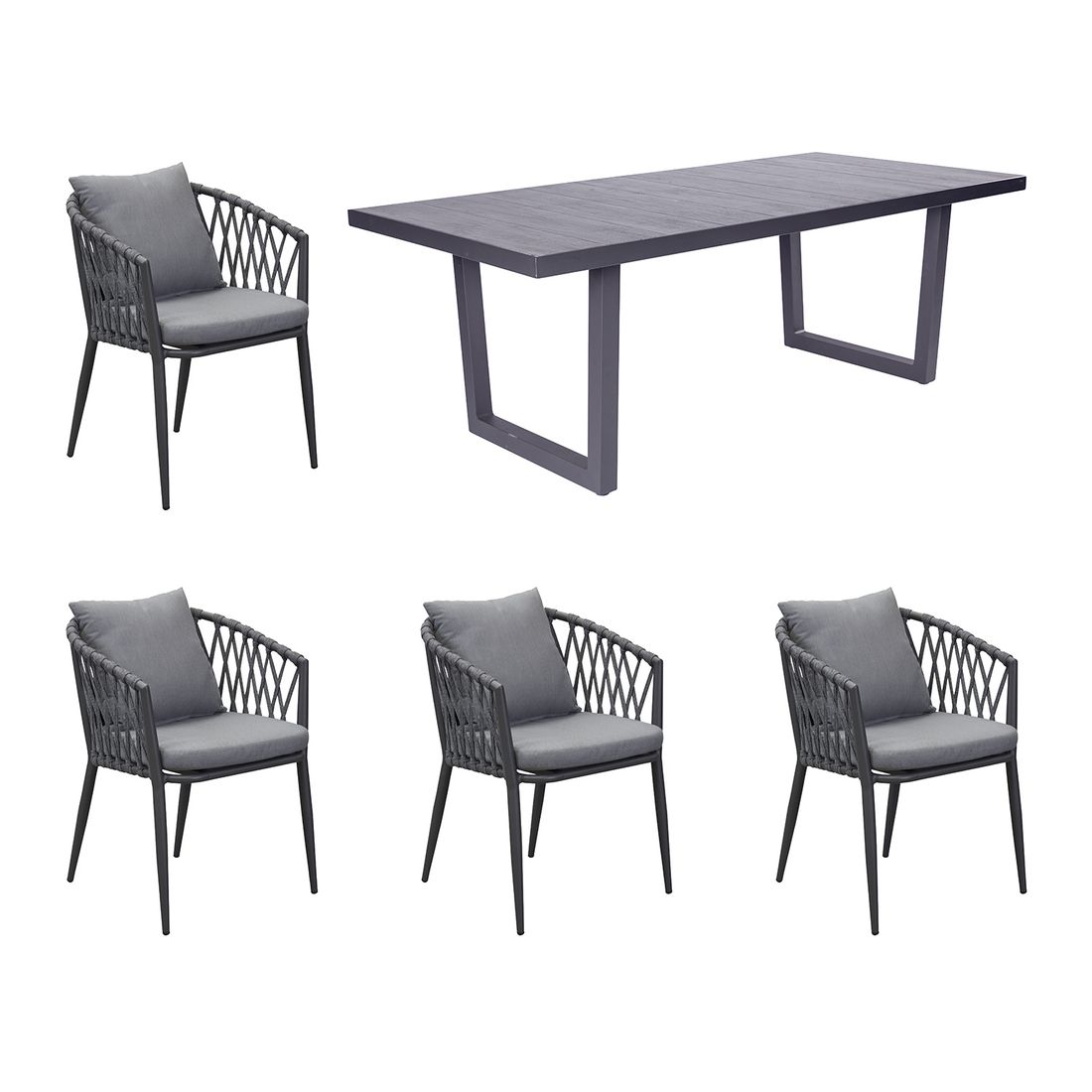 LC Garden Sunrepo Gartenmöbel-Set M (4 Plätze) Tisch 200x100cm