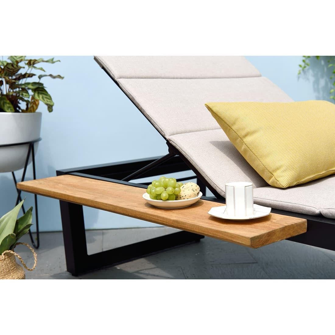 LifestyleGarden Jimmy Gartenliege verstellbar Aluminium/Olefin