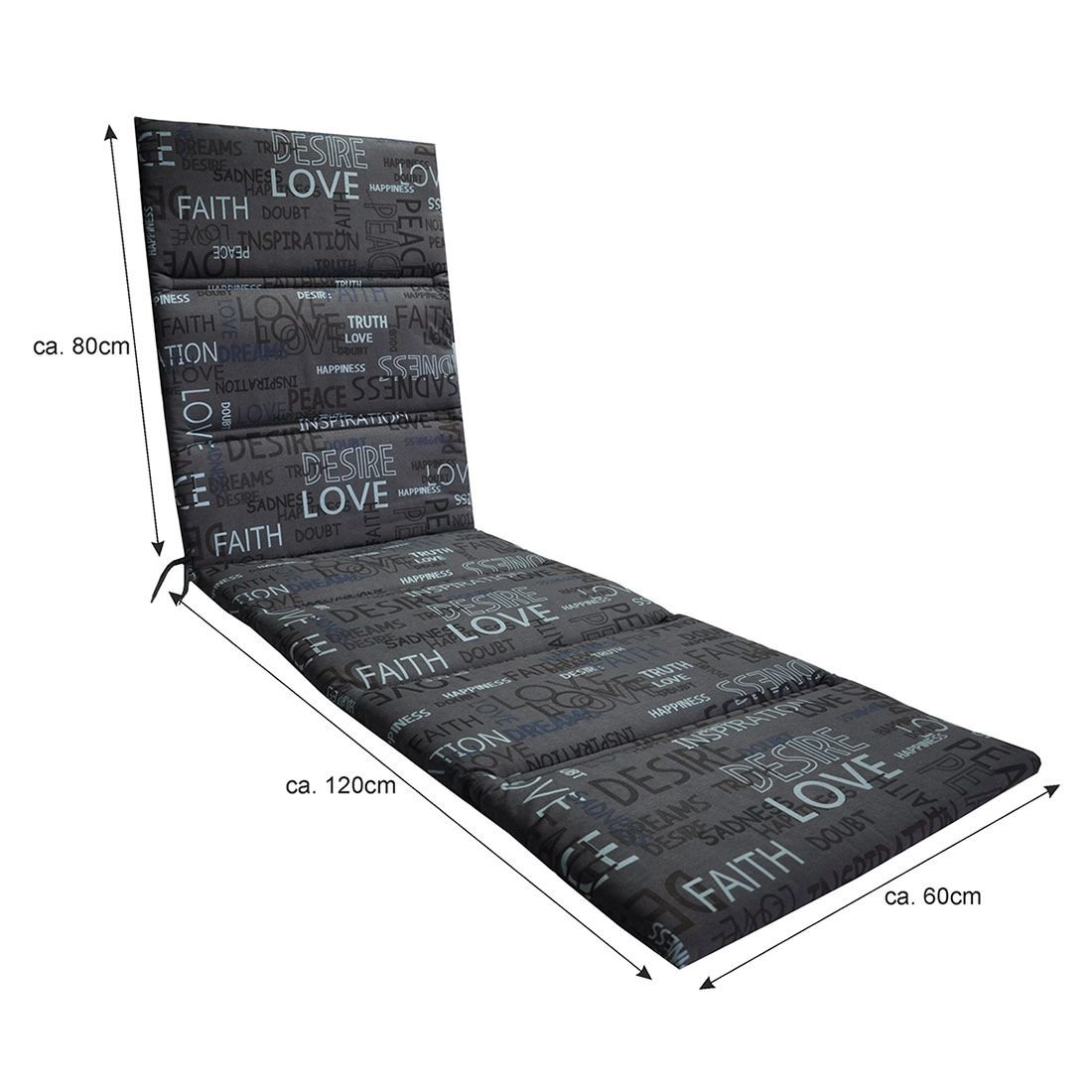 OUTLIV. Universal Gartenliegenauflage 200x60x3cm Baumwolle