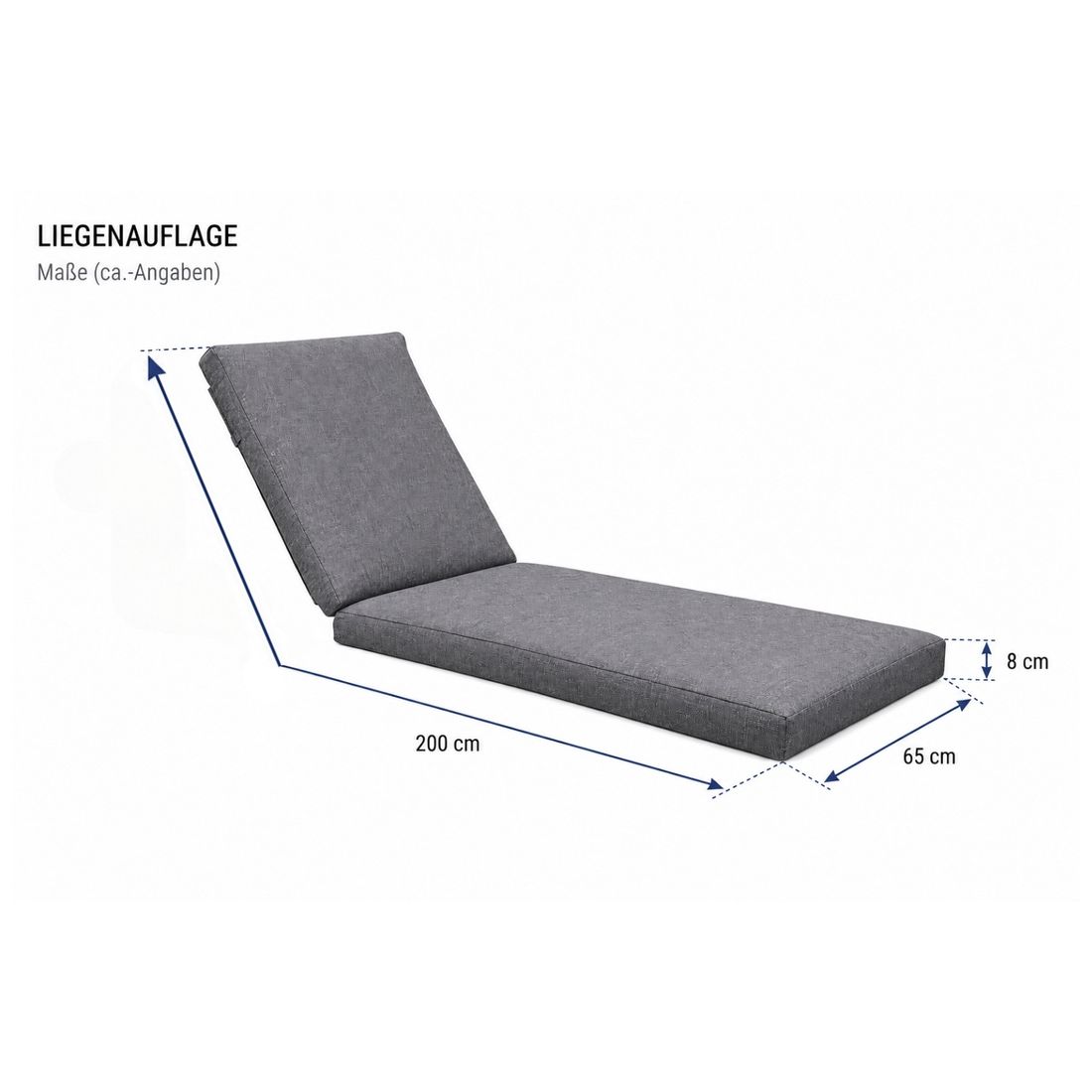 OUTLIV. New York City Ersatzauflage für Gartenliege Spun Polyester
